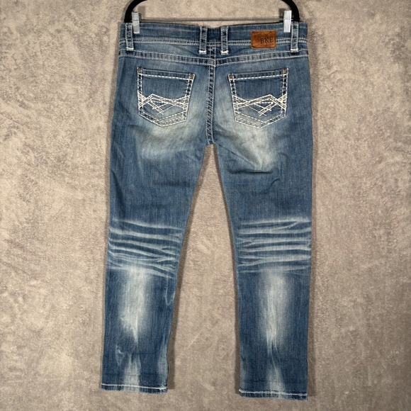 BKE Sabrina Bootcut Jeans Womens Size 32 Medium Wash Denim Y2K Faded Grunge - Picture 2 of 14